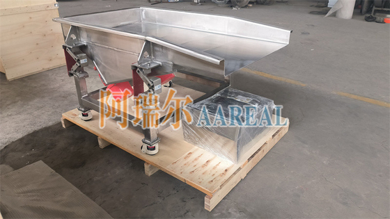 ขนาดเล็ก โทรศัพท์เคลื่อนไหว ความถี่แปรปรวนอาหารเกรดสแตนเลสสแตนเลส Vibratory Feeder With ROSTA New Shaker Conveyor Suspension สําหรับข้าวแช่แข็ง