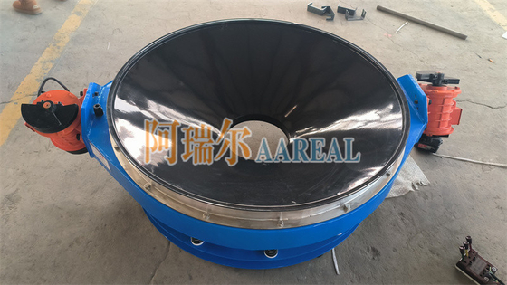 ความสามารถสูง 400mm ~ 1500mm เหล็กไร้ขัด 304 โปรไฟล์ต่ํา กระแสผ่านตัวแยก Inline Vibrating Screen สําหรับวัสดุแบตเตอรี่ลิธีียม
