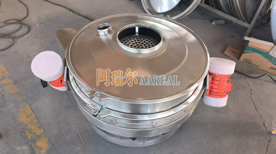 ความสามารถสูง 400mm ~ 1500mm เหล็กไร้ขัด 304 โปรไฟล์ต่ํา กระแสผ่านตัวแยก Inline Vibrating Screen สําหรับวัสดุแบตเตอรี่ลิธีียม