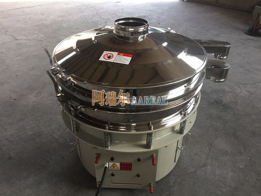 สแตนเลสประสิทธิภาพสูง ความจุขนาดใหญ่ 1800 RPM Rotary Vibrating Sieve สําหรับผงโลหะ