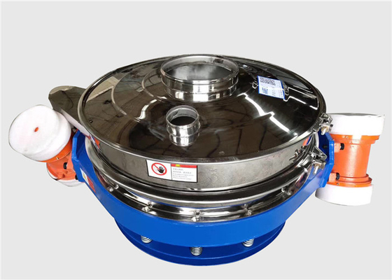 รูปทรงกลม Vibro Screen Machine Flow Thru Separator สําหรับซิลิคอนไดออกไซด์ปูน