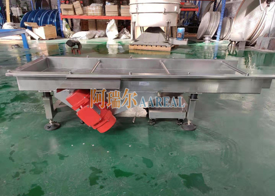 SUS 316L เครื่องแยกจอสั่นสี่เหลี่ยมเส้นตรงสําหรับอาหารสําหรับเจลลี่บอน