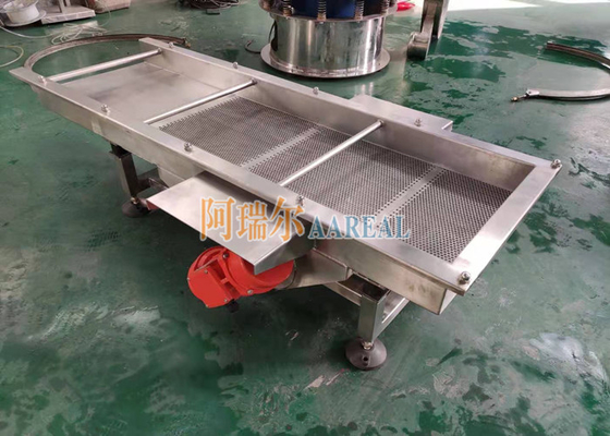 SUS 316L เครื่องแยกจอสั่นสี่เหลี่ยมเส้นตรงสําหรับอาหารสําหรับเจลลี่บอน