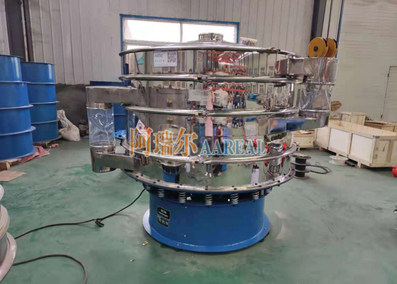 สแตนเลส 1500 มิลลิเมตร Rotary Vibrating Screen สําหรับสกรีนผสม ความจุใหญ่
