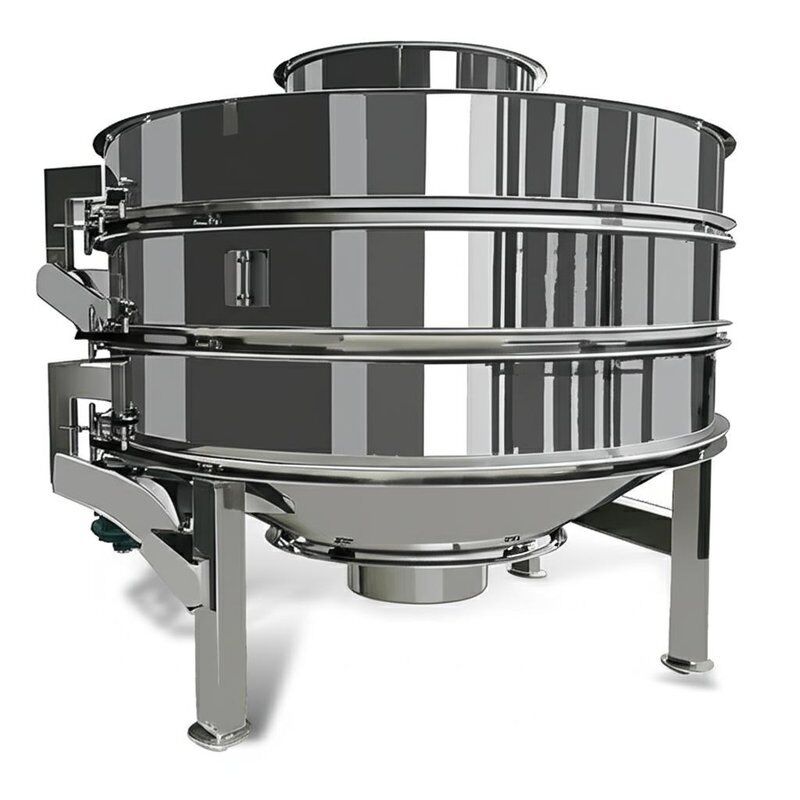 ตะแกรงร่อนแบบสั่นสะเทือนสามมิติสำหรับคัดแยกและแปรรูปวัสดุ พร้อมพื้นผิวแบบกระจกเงา