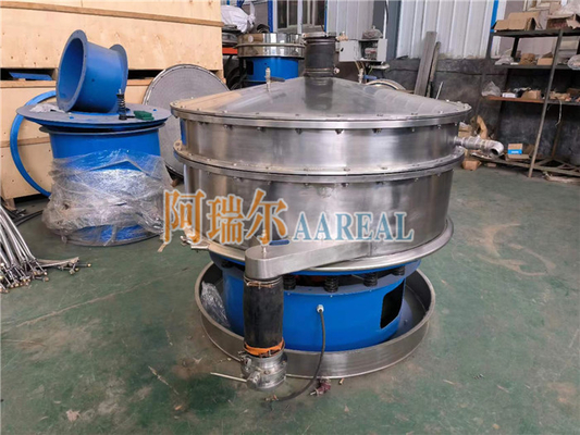 1000 มม สแตนเลส ประเภทหุ้มอากาศ Rotary Vibrating Screen สําหรับ NdFeB Permanet แม็กเนตผง