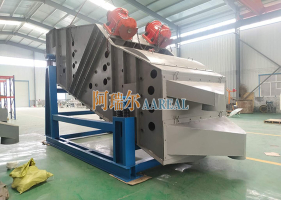 สกรีนสั่นสะเทือนทรงสี่เหลี่ยมเส้น 180 * 500cm สําหรับทรายซิลิกา