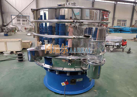 สแตนเลส 1500 มิลลิเมตร Rotary Vibrating Screen สําหรับสกรีนผสม ความจุใหญ่