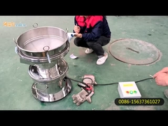 สแตนเลส 304 ไม่มีเสียง 450mm ขนาดเล็ก Rotary Vibrating Filter Sieve สําหรับนมถั่วโซยา